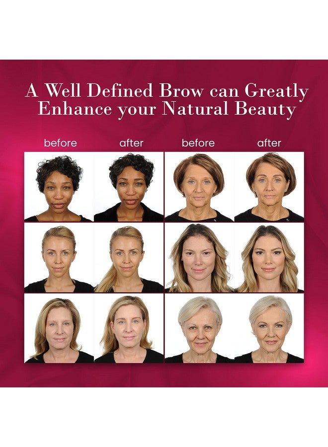 Beauty Eyebrow Pencil Universal Automatic Brow Pencil With Spoolie Brush Perfect Eyebrow Makeup Shaper And Filler For Women All Hair Colors & Skin Tones Taupe Eyebrow Liner 2 Pack