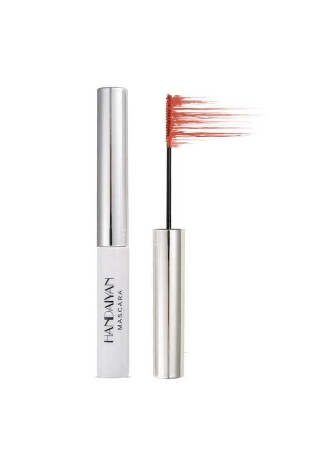 12 Color Mascara Colorful Fiber Mascara Charming Longlasting Mascara, Thick & Long Eyelash Waterproof And Smudgeproof Eyes Makeup (Red Coral)