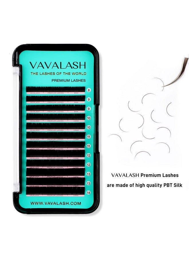 Eyelash Extensions 0.03 C Curl 14Mm Lash Extensions Supplies Individual Lashes Premium Silk Volume & Classic Lash Soft Matte Dark Professional Eyelashes Extension (0.03C14Mm)