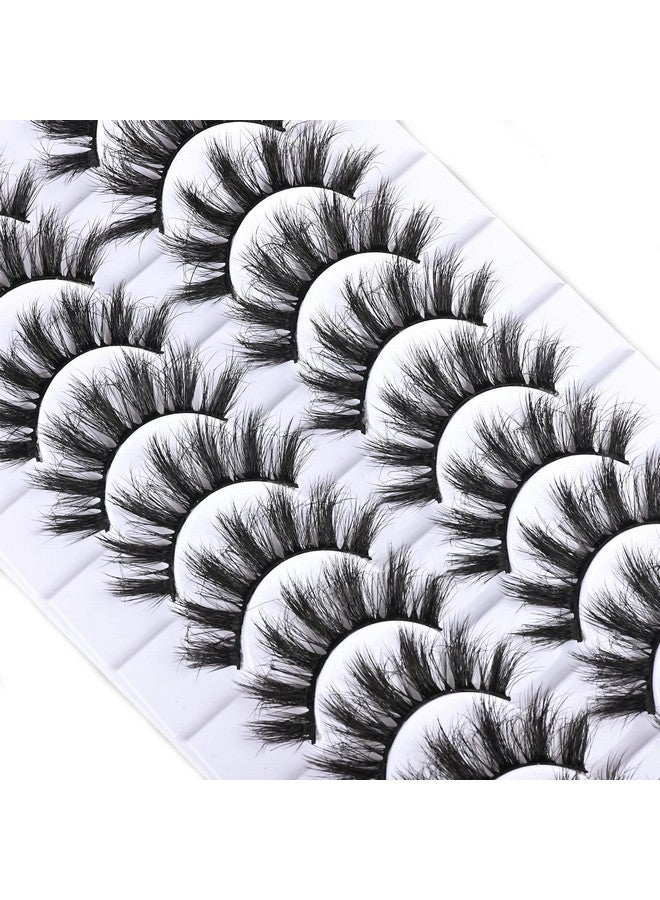 Natural Eyelashes Short False Lashes Wispy Mink Eye Lash Fluffy Eyelash Natural Look 10 Pairs Fake Lashes Pack Volume Lash Strips Pestañas That Looks Like Volume Extension (Z13|916Mm)