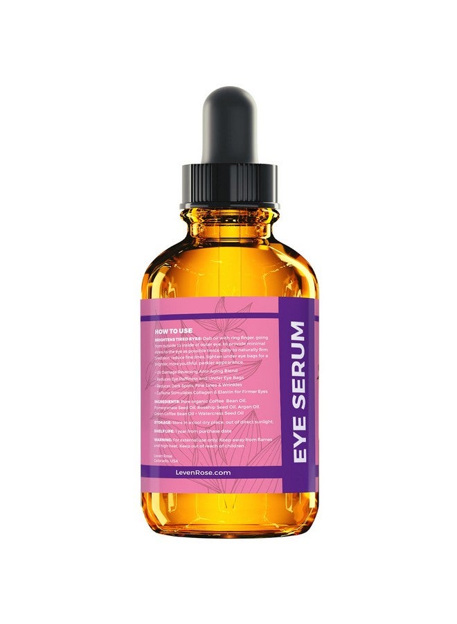 Coffee Bean Caffeine Serum For Eyes 1 Oz Antiaging Caffeine Eye Serum Organic Under Eye Serum Eye Serum For Puffy Bags Under Eyes