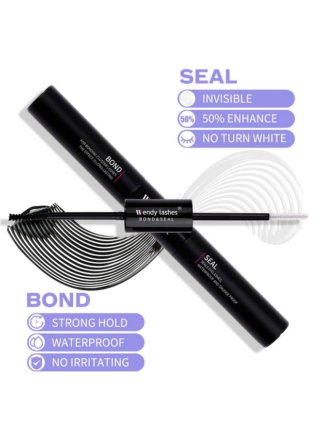 Cluster Lash Bond And Seal, Lash Cluster Glue For Individual Eyelash Extensions Strong Hold Individual Lash Glue Individual Eyelashes Glue Mascara For Personal Makeup Use At Home(5Ml)