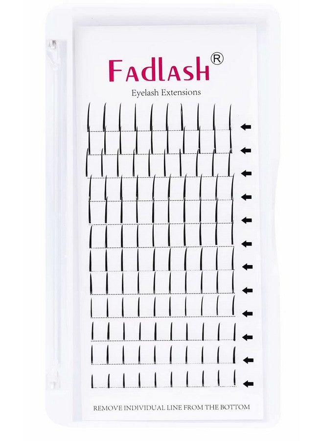 Lash Spikes Extensions Fadlash Premade Spikes Eyelash Extensions D Curl 14Mm Single Super Thick Eyelash Extensions Supplies Spikes Fans Matte Black Fairy Lashes (0.07D 14Mm)