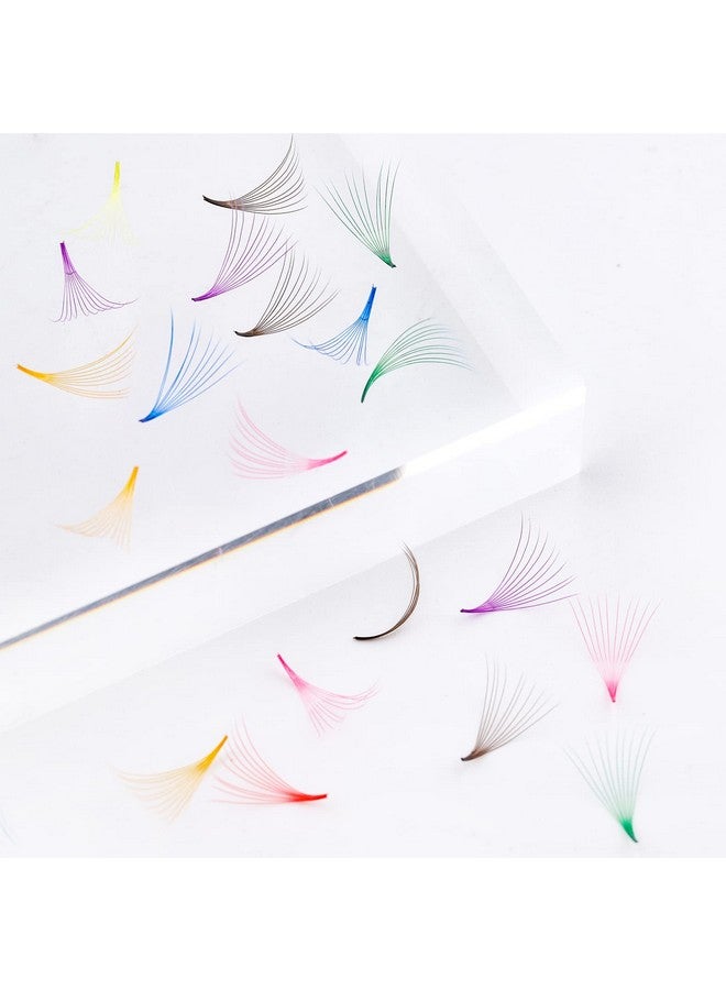 Colored Lash Extensions 1000 Fans/Tray 10D Premade Fans Eyelash Extensions D Curl Color Lashes Extension Premade Lash Fans Handmade Promade Loose Fans Pointed Thin Base (10D0.07D 13Mm)