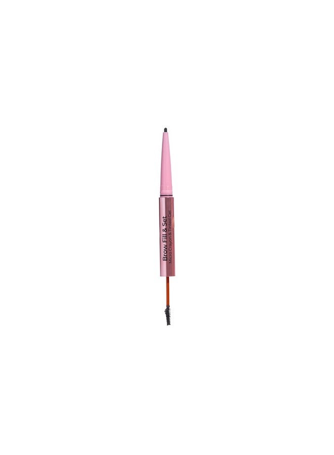 Brow Fill & Set Light/Medium Doubleended Brow Pencil & Tinted Gel Natural Looking Volume Vegan Cruelty Free Cosmetics