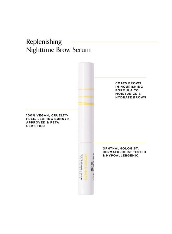 Replenishing Nighttime Brow Serum Coat Brows With Precise Application Enhance Moisturize Strengthen And Nourish Brows Vegan And Cruelty Free 0.106 Fl Oz