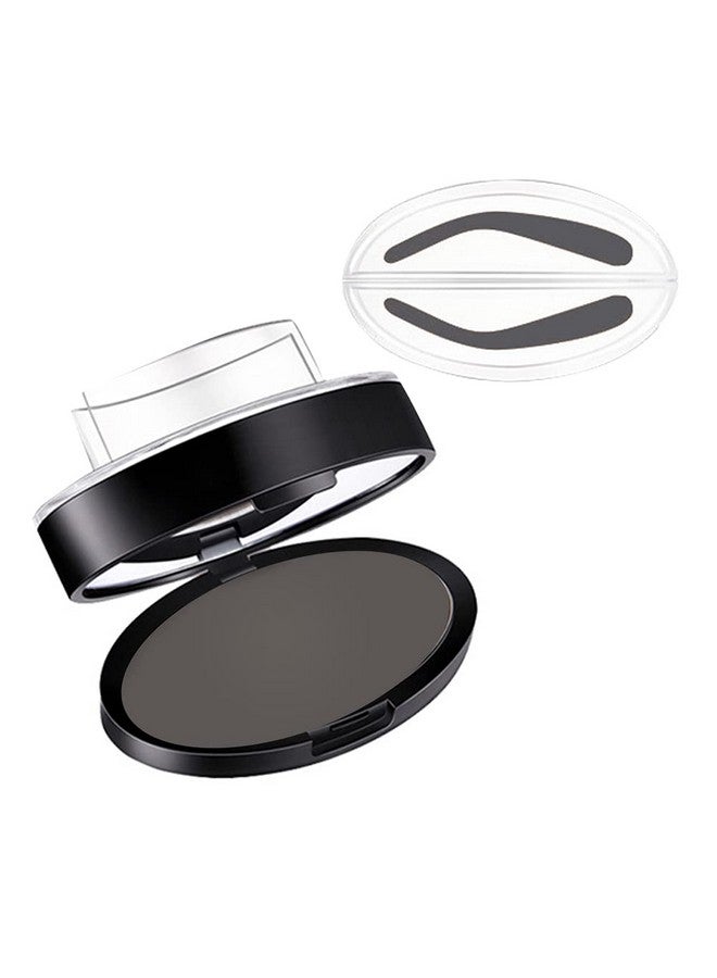 Eyebrow Stamp Powder Perfect Eyebrow Power Seal Nature Brow Stamp Makeup Tool Delicate Eyebrow Shape For Professional And Beginner (4 Black Gray)