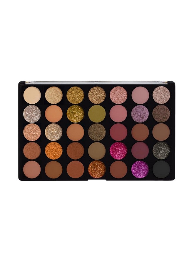 35 Shade Starlet Eyeshadow Palette Multi Finish Golden Neutrals And Glamorous Glitter Hues For Achieve Stunning Vibrant Eye Looks