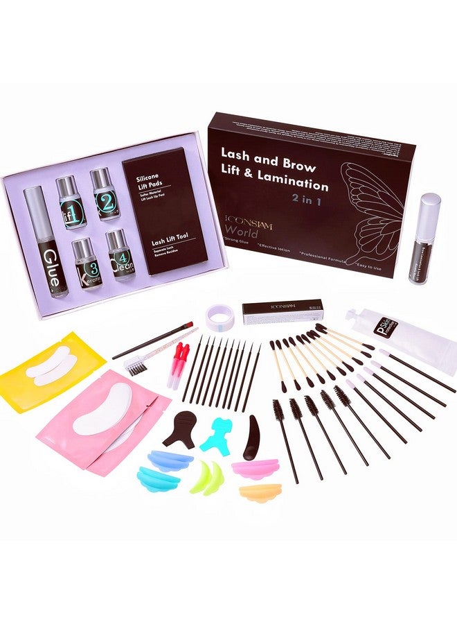 Lash Lift Brow Lamination 2 In 1 Rapid Eyelash And Eyebrow Lifting Kit Diy Perming Lashes At Home Or Salon Usage Be Eye Voluminous For 6 Weeks About 10 Applications (5Mlportable Lash & Brow Lift)