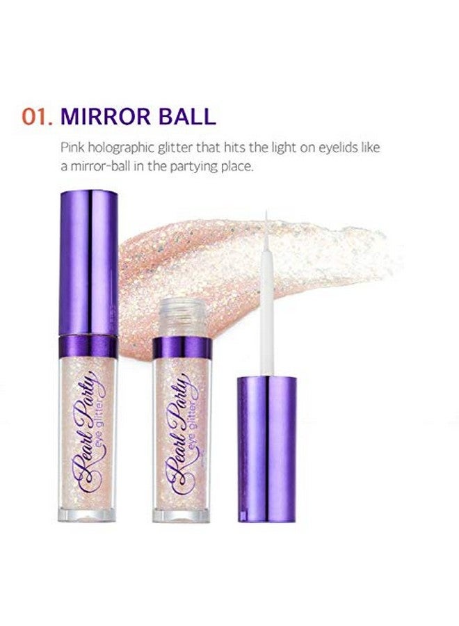Pearl Party Eye Glitter Mirror Ball Liquid Eye Shadow Glitter With Shimmer Pigment
