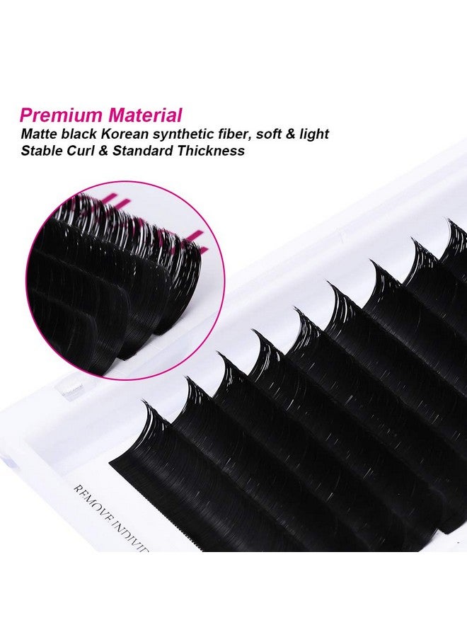 Lash Extension Supplies Thickness 0.07 D Curl 13Mm Easy Fan Volume Lashes Self Fanning Eyelash Extensions 4D 5D 6D~10D Rapid Blooming Eyelashes Extension (0.07D 13Mm)