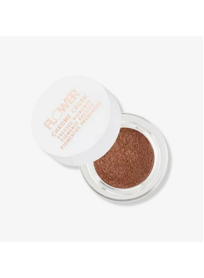 By Drew Barrymore Chrome Crush Eyeshadow Gel Powder + Buildable Formula Shimmer + Glitter Eyeshadow Topper (Topaz)