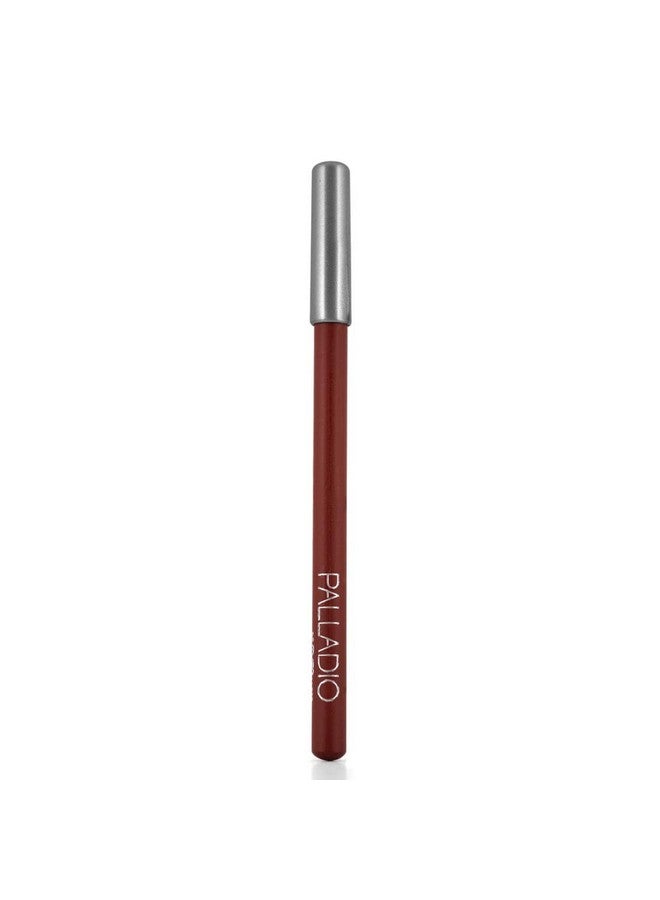 Lip Liner Pencil, Wooden, Firm Yet Smooth, Contour And Line With Ease, Perfectly Outlined Lips, Comfortable, Hydrating, Moisturizing, Rich Pigmented Color, Long Lasting, Nutmeg