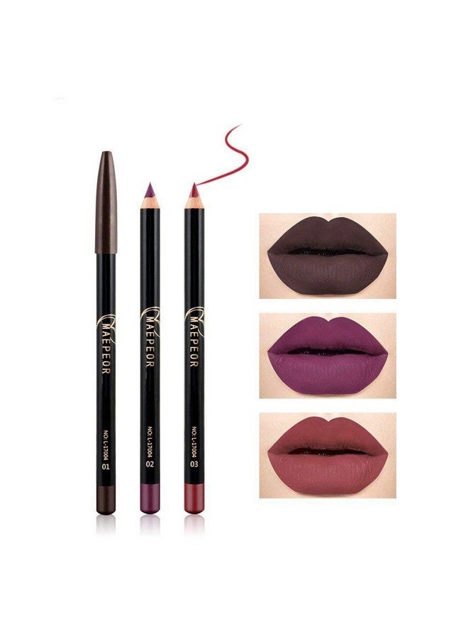 Matte Lip Liner 12 Pcs Nude Brown Series Highly Pigmented And Smoothly Velvet Lipliner Pencil Set Long Lasting And Waterproof Durable Lip Liners (12Pcs1)