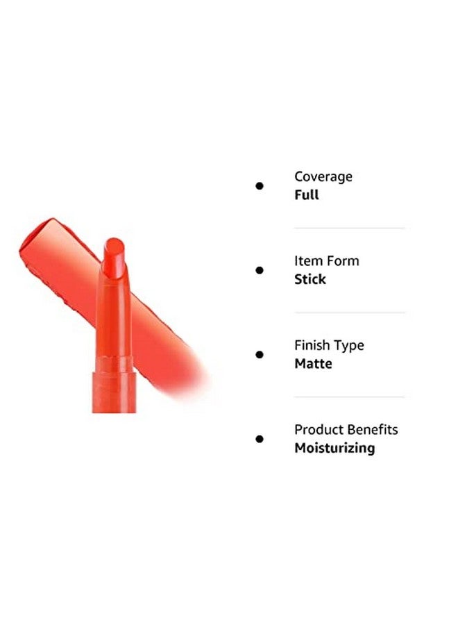 Chi Chi Lippie Stix Matte Lipstick Full Size Superpigmented Moisturizing Lasting Longwear Hydrating (Reddish Orange)