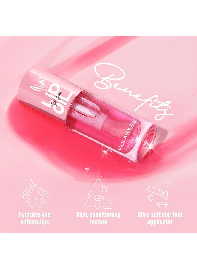 Lip Oil Moisturizing Lip Gloss Clear Moisturizing Lip Oil For Fuller Moisturized Lips. (Green Tea)