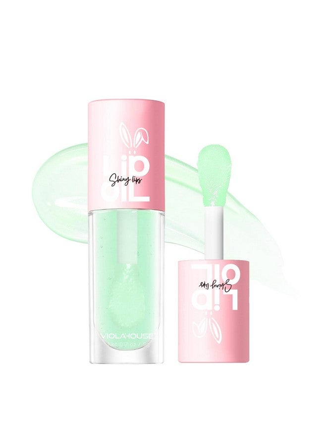 Lip Oil Moisturizing Lip Gloss Clear Moisturizing Lip Oil For Fuller Moisturized Lips. (Green Tea)