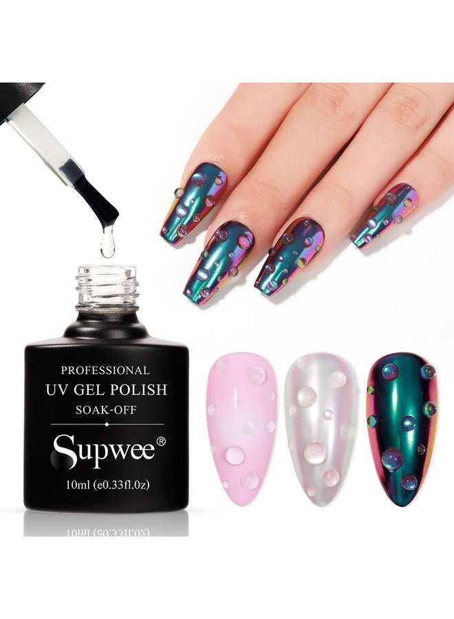 Clear 3D Nail Gel Sculpting Gel For Nail Art Water Droplet Gel Nail Polish For Nail Rhinestone Nail Craving Gel Paint For Home Manicure Diy Soak Off Uv Gel Drawing Molding Nail Art Glue