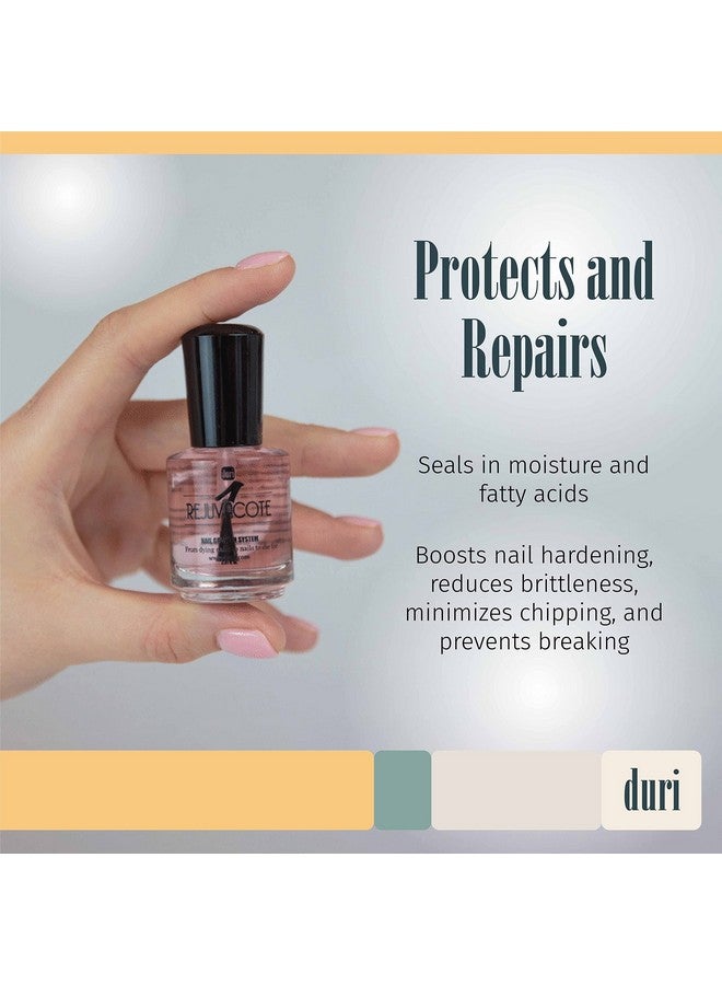 Rejuvacote 1 Nail Growth System Original Maximum Strength Formula Nail Strengthener And Nail Growth Base And Top Coat Pack Of 2 0.45 Fl. Oz.