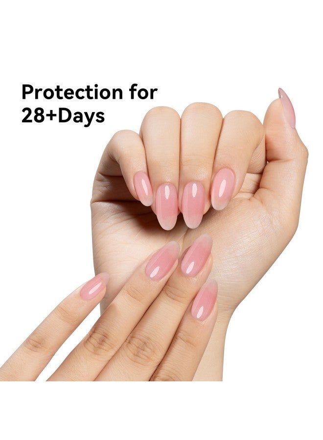 15Ml Clearly Pink Builder Nail Gel 7 In 1 Clear Pink Builder Strengthener Gel Nail Polish For Nail Extension Hard Gel Builder Base Gel Rhinestone For Valtines Home Manicure 0.5 Oz15