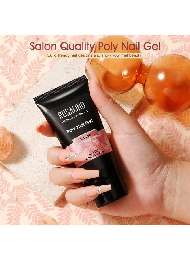 False Nail Extension Gel 60Ml Rouge Neutral Color Ballerina Square Oval Acrylic 1 Piece 2 Fl Oz