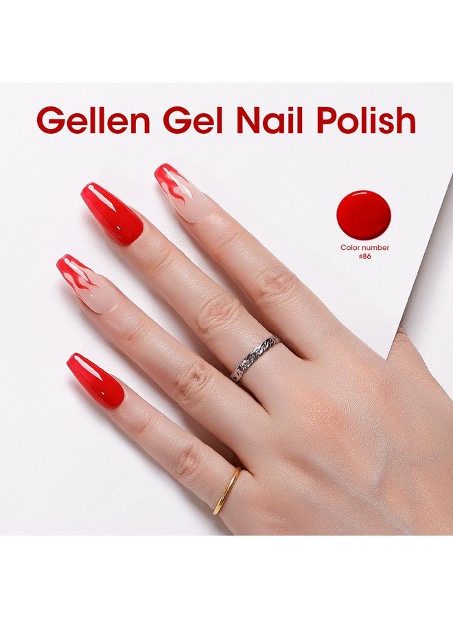 طلاء أظافر جل أحمر 18 مل جل طلاء جل أحمر لامع نقع أوف ليد فن أظافر احترافي جل طلاء أظافر ألوان منزلية في صالونات التجميل هدايا عيد الحب لها