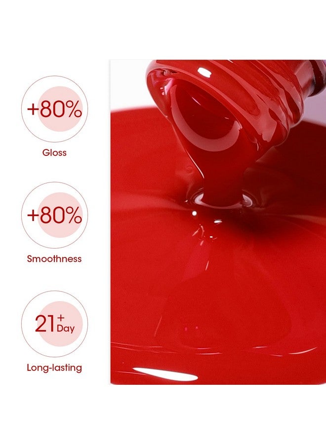 طلاء أظافر جل أحمر 18 مل جل طلاء جل أحمر لامع نقع أوف ليد فن أظافر احترافي جل طلاء أظافر ألوان منزلية في صالونات التجميل هدايا عيد الحب لها