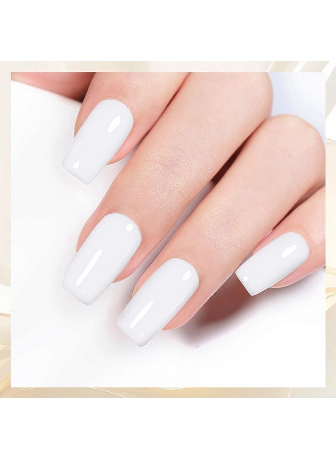Gel Nail Polish White1Pcs 15Ml White Nail Polsih Soak Off White Gel Polish Nail Art Manicure Salon Diy Nail Uv Lamp Gel Nail Design Decoration At Home 0.5 Oz