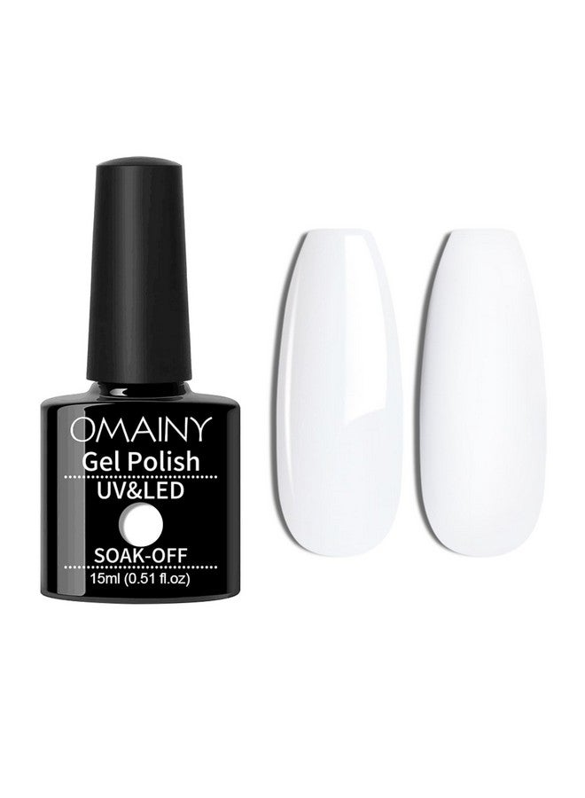 Gel Nail Polish White1Pcs 15Ml White Nail Polsih Soak Off White Gel Polish Nail Art Manicure Salon Diy Nail Uv Lamp Gel Nail Design Decoration At Home 0.5 Oz