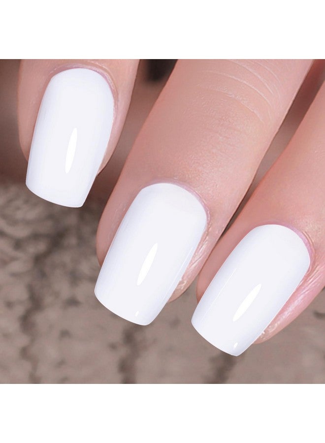 Gel Nail Polish White1Pcs 15Ml White Nail Polsih Soak Off White Gel Polish Nail Art Manicure Salon Diy Nail Uv Lamp Gel Nail Design Decoration At Home 0.5 Oz