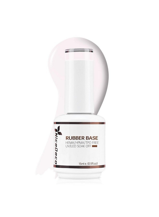 Rubber Base Gel For Nails Milky Pink Rubber Gel U V Color Base Gel Nail Polish 15Ml 014