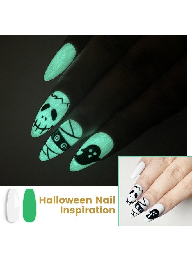 Glow In The Dark Gel Nail Polish1 Pcs 15Ml White Green Luminous Glow Effect Uv Gelfluorescent Bright Neon Shiny Finish Led Uv Lamp Needed Nail Varnish Manicureyg379