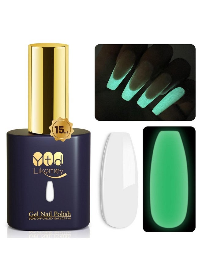 Glow In The Dark Gel Nail Polish1 Pcs 15Ml White Green Luminous Glow Effect Uv Gelfluorescent Bright Neon Shiny Finish Led Uv Lamp Needed Nail Varnish Manicureyg379