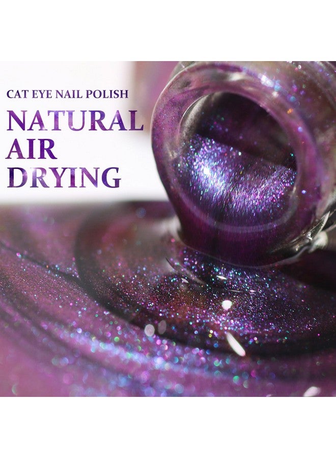 Cat Eye Nail Polish Quick Dry Glitter Nail Polish With Magnetic Stick Vegan And Crueltyfree Nail Paint Art For Nail Salon
