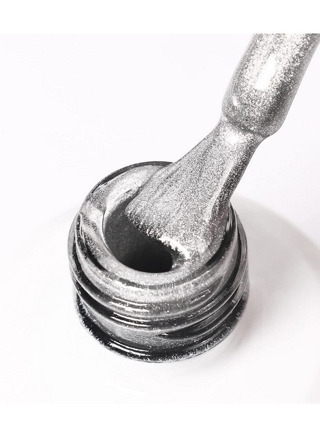 15Ml Soak Off 9D Wide Cat Eye Gel Nail Polish Bright Silver Uv Magnetic Gel Polish Enamel Lacquer Glitter Velvet Nail Art Varnish