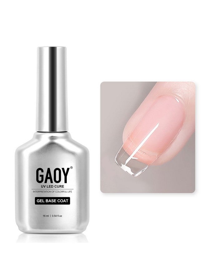 Gel Base Coat For Gel Nail Polish 16Ml No Wipe Clear Foundation For Long Lasting Uv Gel Nail Art Diy At Home