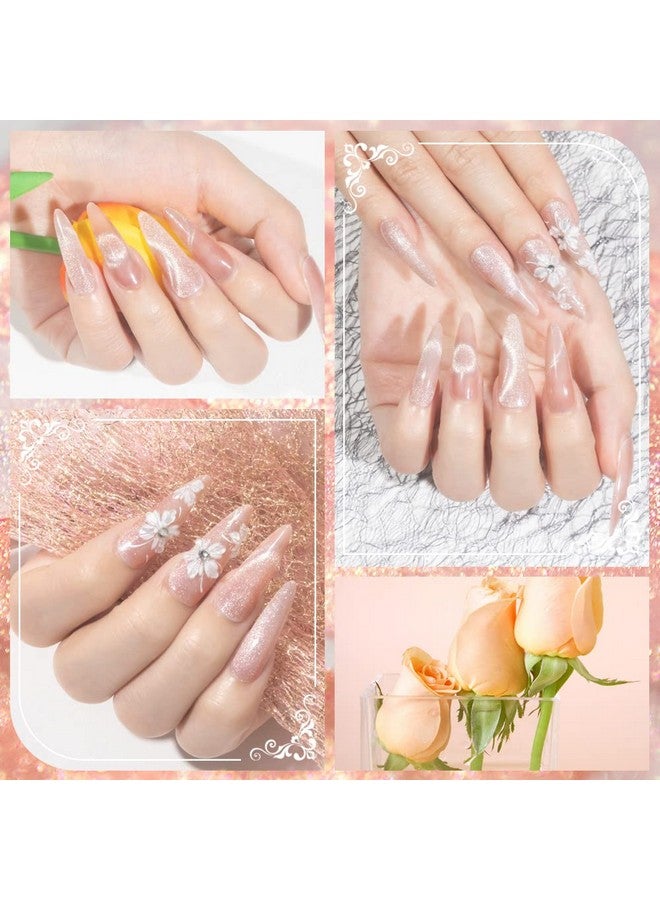 Nude Smoothie Wide Cat Eye Gel Nail Polish Magnetic Gel Polish 10Ml Cat Eye Nail Polish Soak Off Uvled Gel Cat Eye Polish With Magnetic Stick