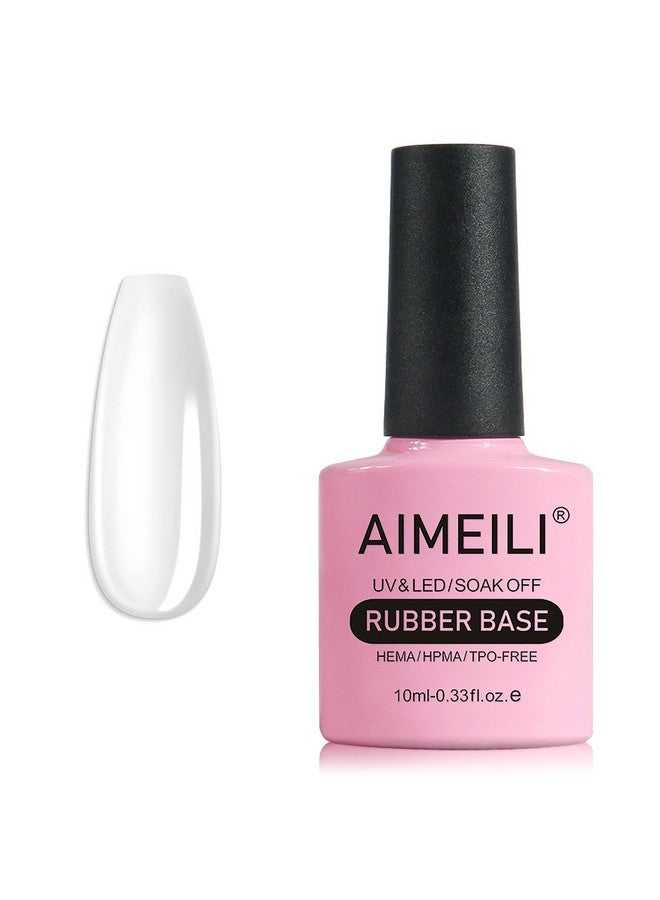 Clear Rubber Base Gel For Nails Soak Off U V Led Hema Free Clear Sheer Gel Nail Polish 4 In 1 Nail Strengthenenhancebase Coatcolor Gel Polish 10Ml