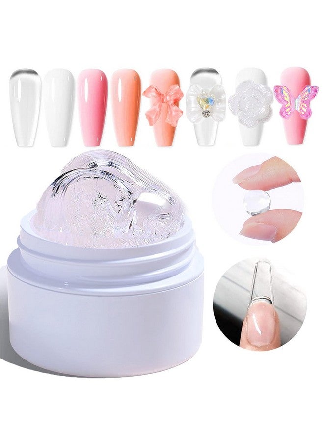 Solid Sculpture Builder Gel For Nails Nail Sculpting Gel Nonsticky Hand Solid Builder Gel Upgrade Hard Nail Extension Gel 3D Sculpting Gel For Nail Art Design Clear 15G