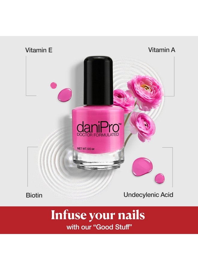 Doctor Formulated Bright Pink Nail Polish My Girl Fingernail Polish & Toenail Polish 0.5 Oz With Biotin & Vitamins Vegan Formula For Healthy Nails Manufactured In The Usa