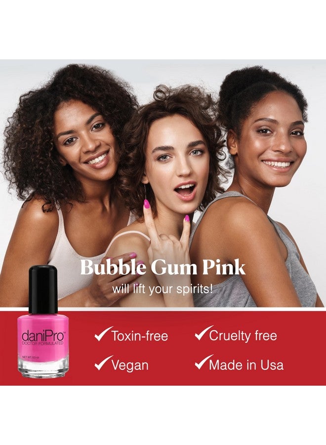 Doctor Formulated Bright Pink Nail Polish My Girl Fingernail Polish & Toenail Polish 0.5 Oz With Biotin & Vitamins Vegan Formula For Healthy Nails Manufactured In The Usa