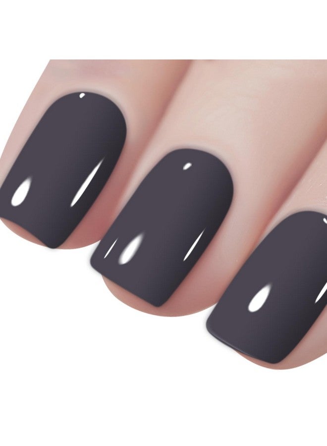 Gelpolish Lacquer Shiny Color Soak Off Uv Led Gel Nail Polish Professional Manicure Dark Grey(1538)