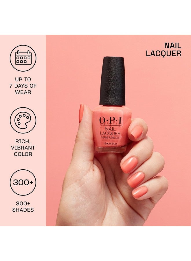 Nail Lacquer, I Eat Mainely Lobster, Orange Nail Polish, 0.5 Fl Oz