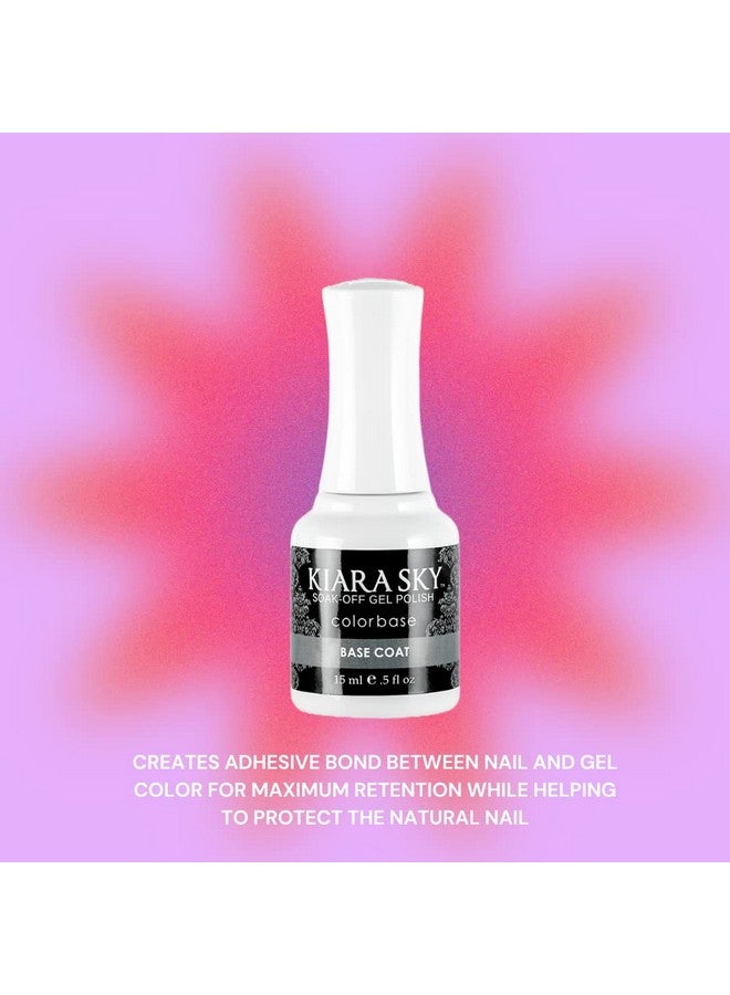 Soak Off Gel Polish 0.5 Fl Oz (Top Coat + Base Coat Duo)