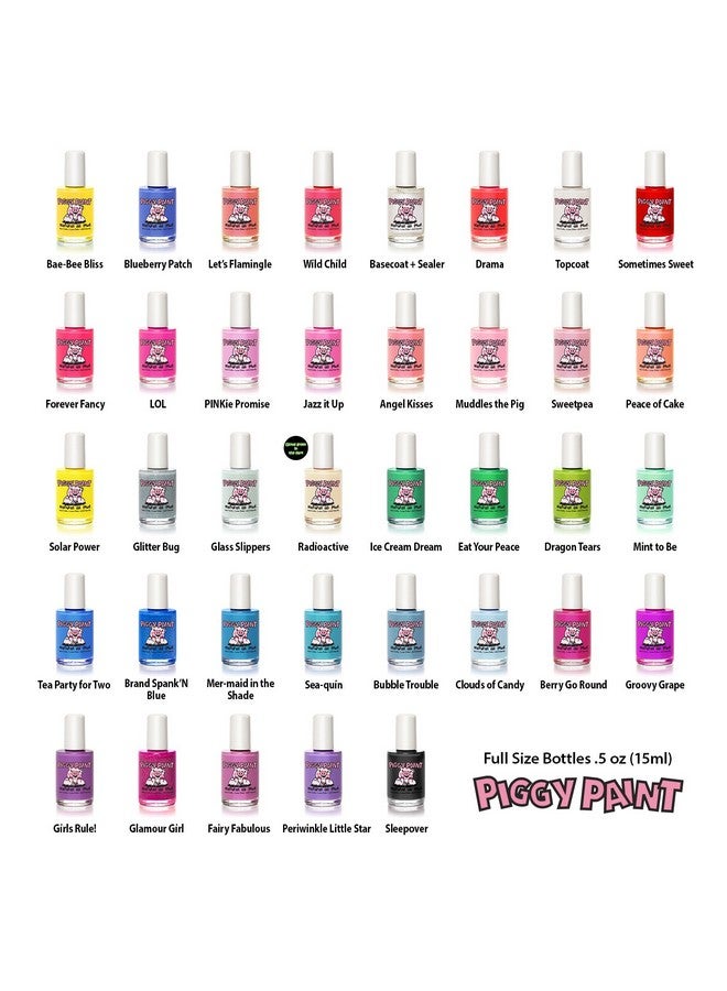 100% Nontoxic Girls Nail Polish Safe Crueltyfree Vegan & Low Odor For Kids Glamour Girl
