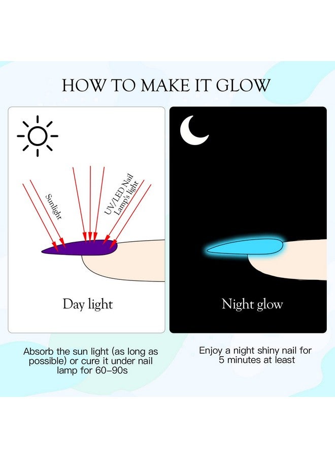 12 Colors Luminous Spider Gel Glow In The Dark Spider Gel For Nail Art Elastic Wire Drawing Gel For Line With Brush Soak Off Uv Led Drawing Gel Nail Art Design Gel With Neon Fluorescent Effect
