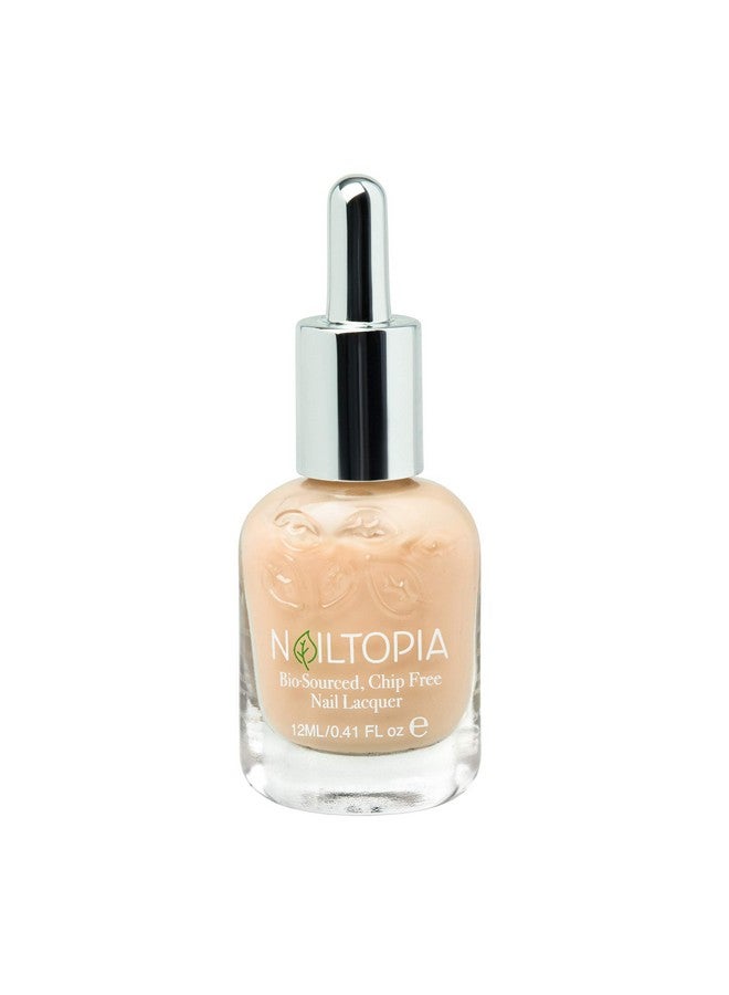 Plantbased Chip Free Nail Lacquer Non Toxic, Biosourced, Longlasting, Strengthening Polish Champagne Dreams (Light Beige) 0.41Oz
