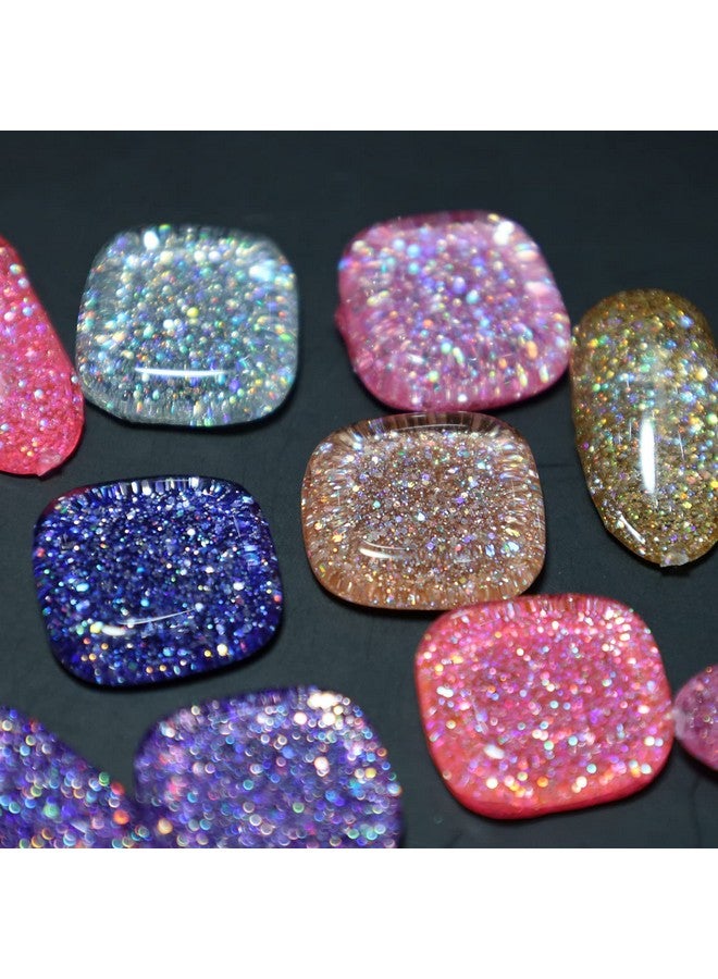 Gel Nail Polish Glitter Uv Gel Soak Off Nail Gel Polish Sparkle Color Manicure Pedicure (Diamond Silver)