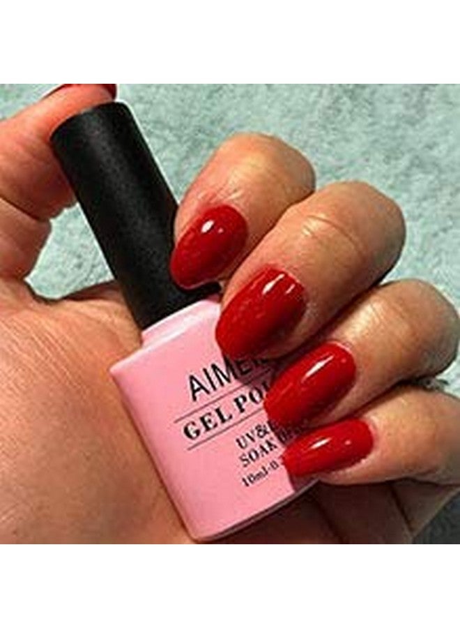 Soak Off U V Led Red Gel Nail Polish Pillar Box Red (064) 10Ml