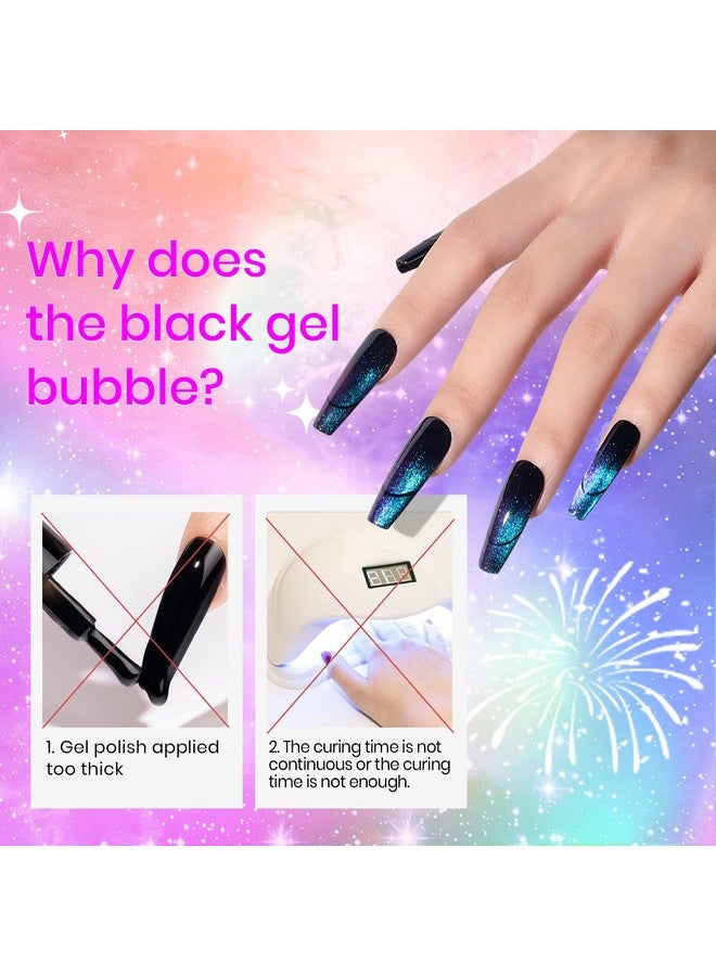 Cat Eye Gel Nail Polish With Magnet 9D Galaxy Cateye Manicure Soak Off Uv Diy Salon Home Gift 12 Colors 7Ml(0.24Fl Oz)
